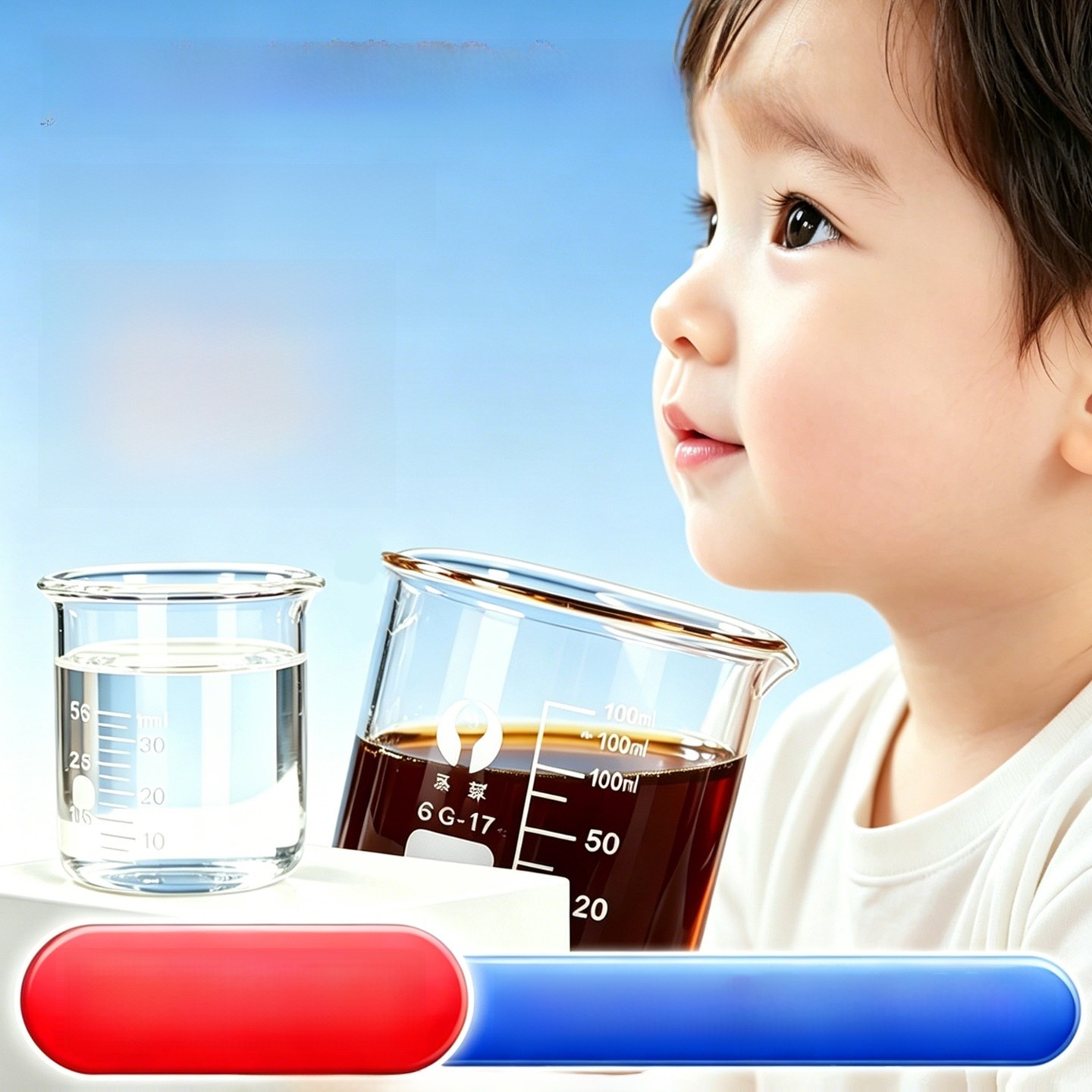 Baby Food Containers Glass - Baby Medicine Cup with Scale 51025ml