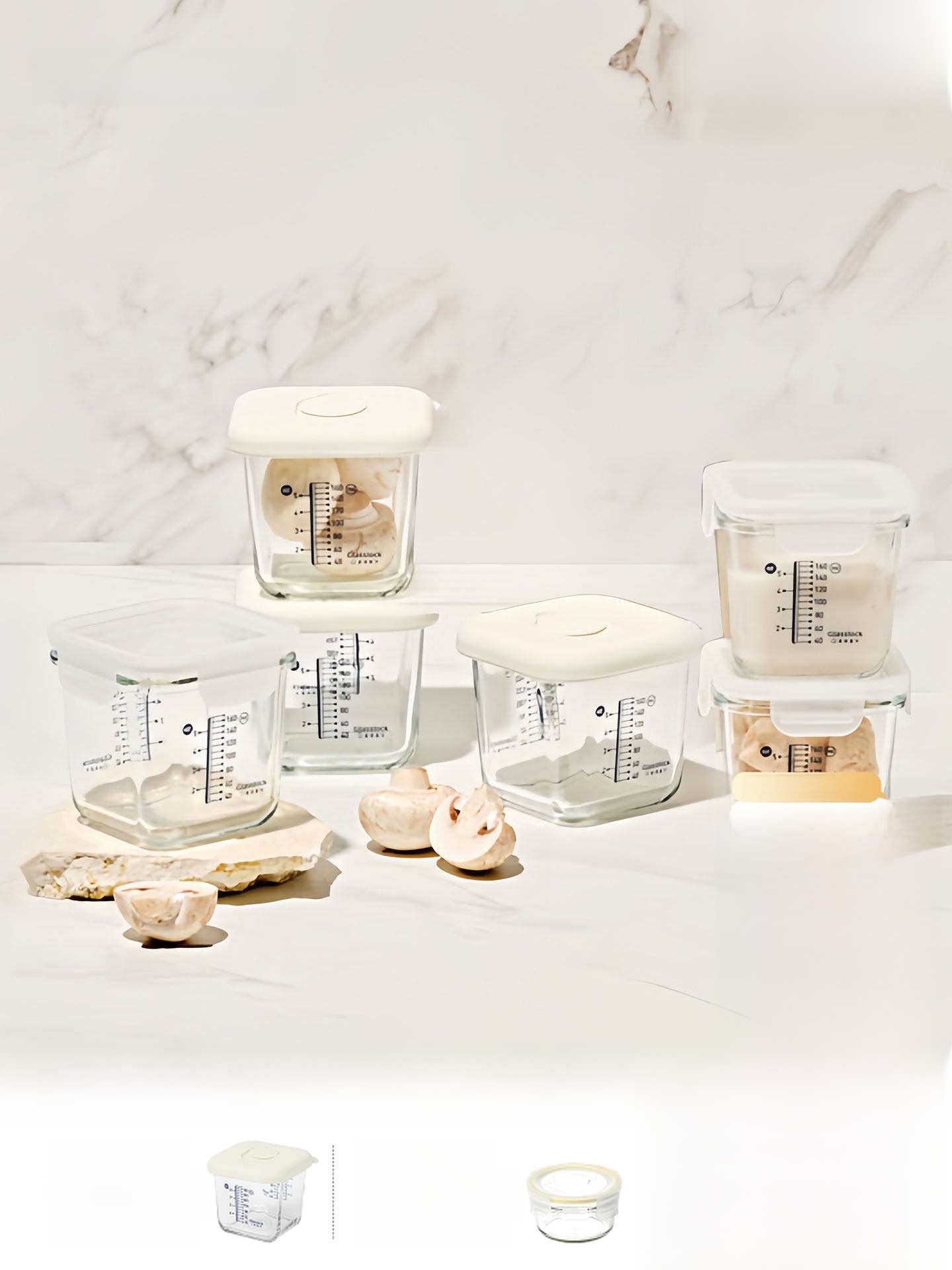 Baby Food Containers Glass - Small Capaci Glasslo Glass Food Storage
