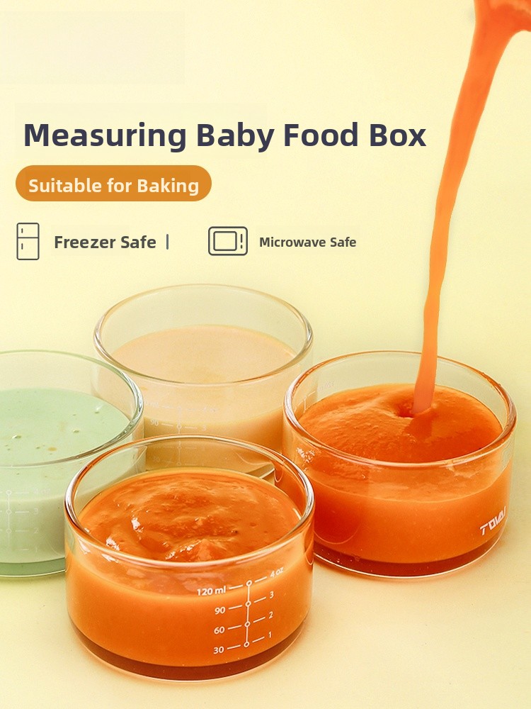 Portable Baby Food Bowl with S - Baby Food Containers Glass recension och pris