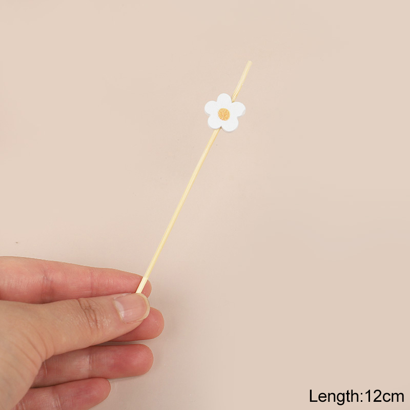100Pcs Daisy Flower Bamboo Foo - Baby Food Fruits recension och pris
