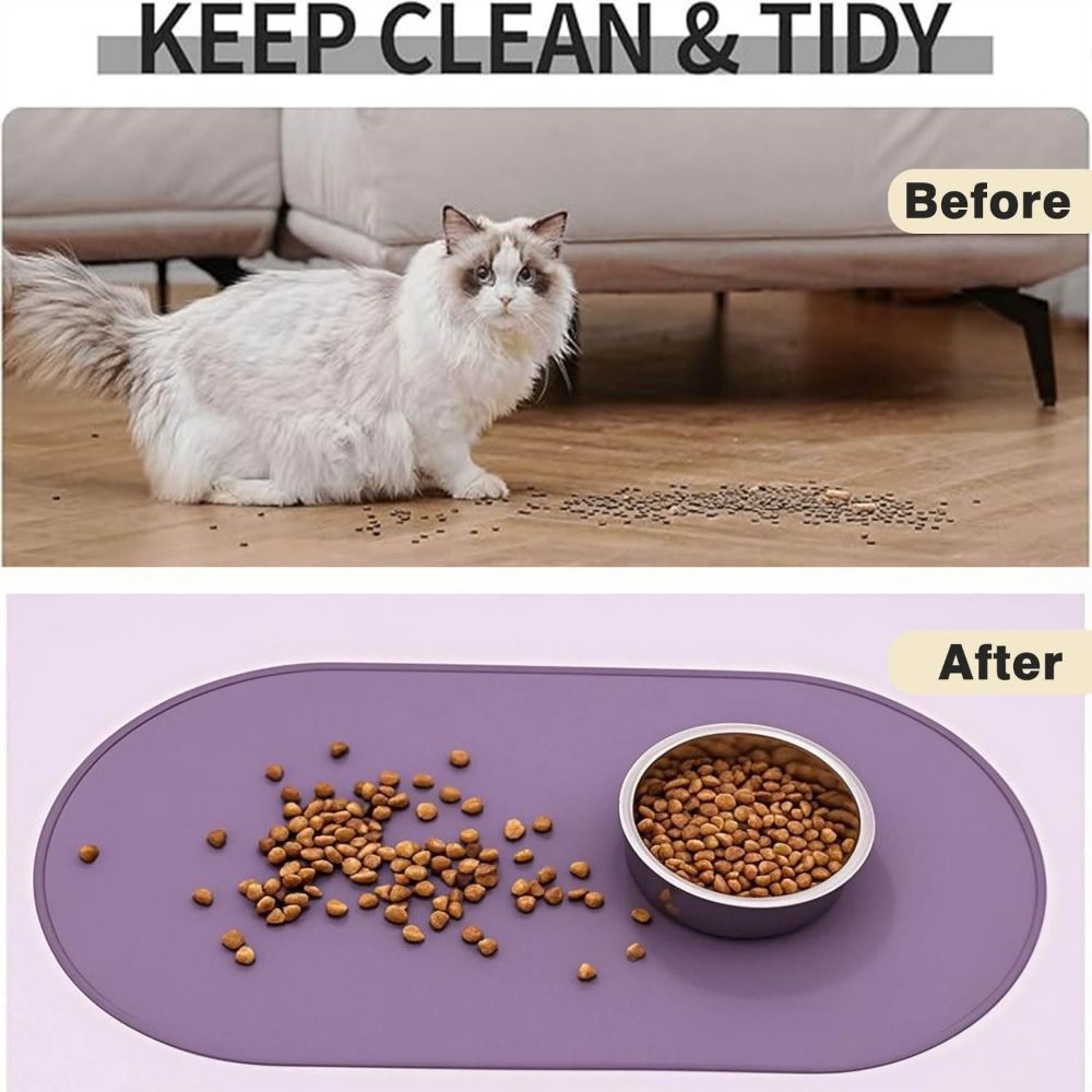 Durable Silicone Pet Food Mat  - Baby Food Cat recension och pris