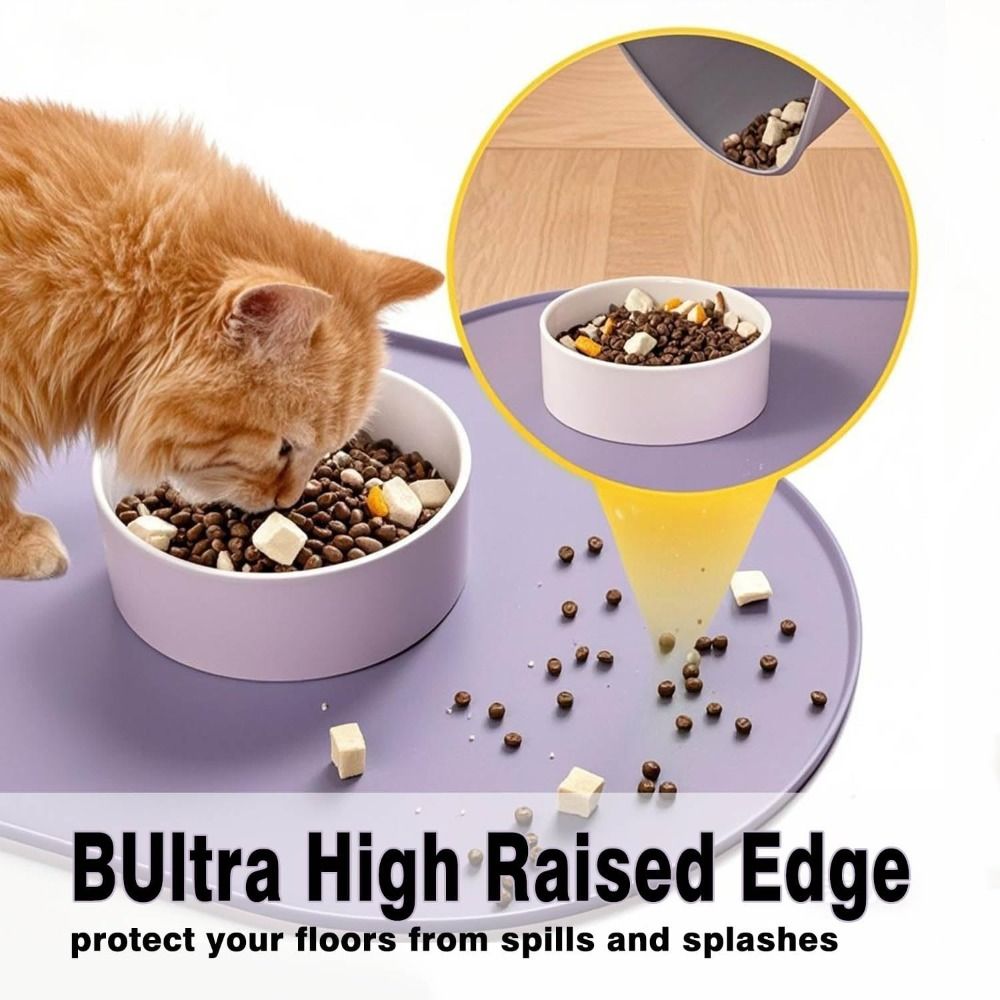Durable Silicone Pet Food Mat  - Baby Food Cat recension och pris