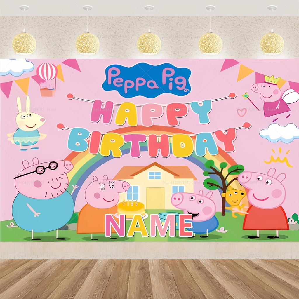 Custom Name Cartoon Peppa Pig  - Baby Food Plan recension och pris