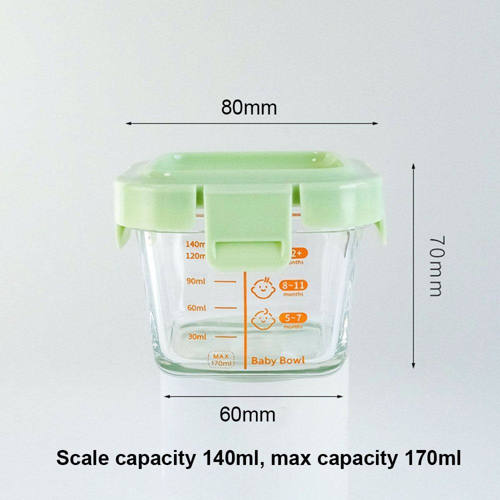 Simple 170ml Food Storage Box  - Baby Food Jars Glass recension och pris
