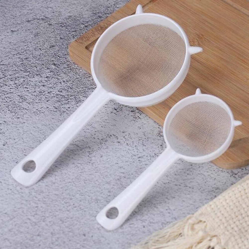 Kitchen Handheld Plastic Sieve - Baby Food Strainer recension och pris