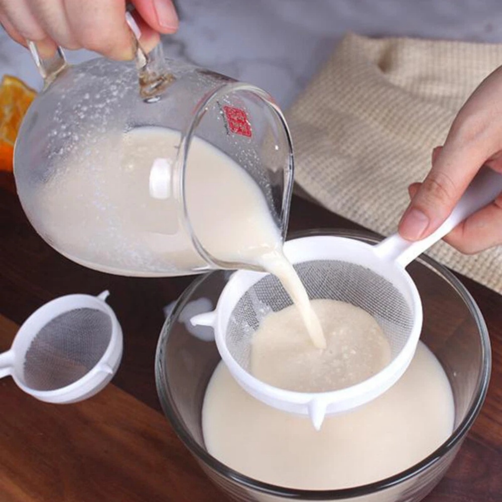 Kitchen Handheld Plastic Sieve - Baby Food Strainer recension och pris