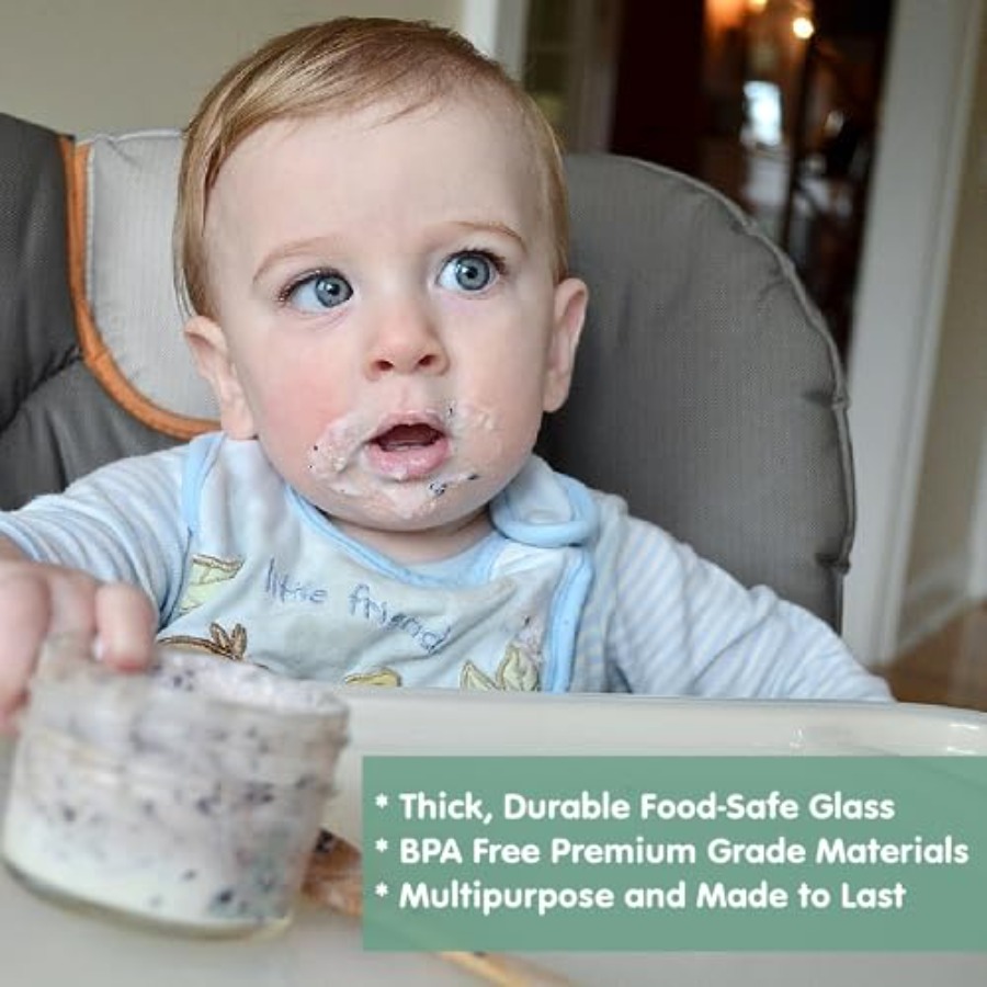 Sage Spoonfuls -12 Pack 4 oz B - Baby Food Jars Glass recension och pris