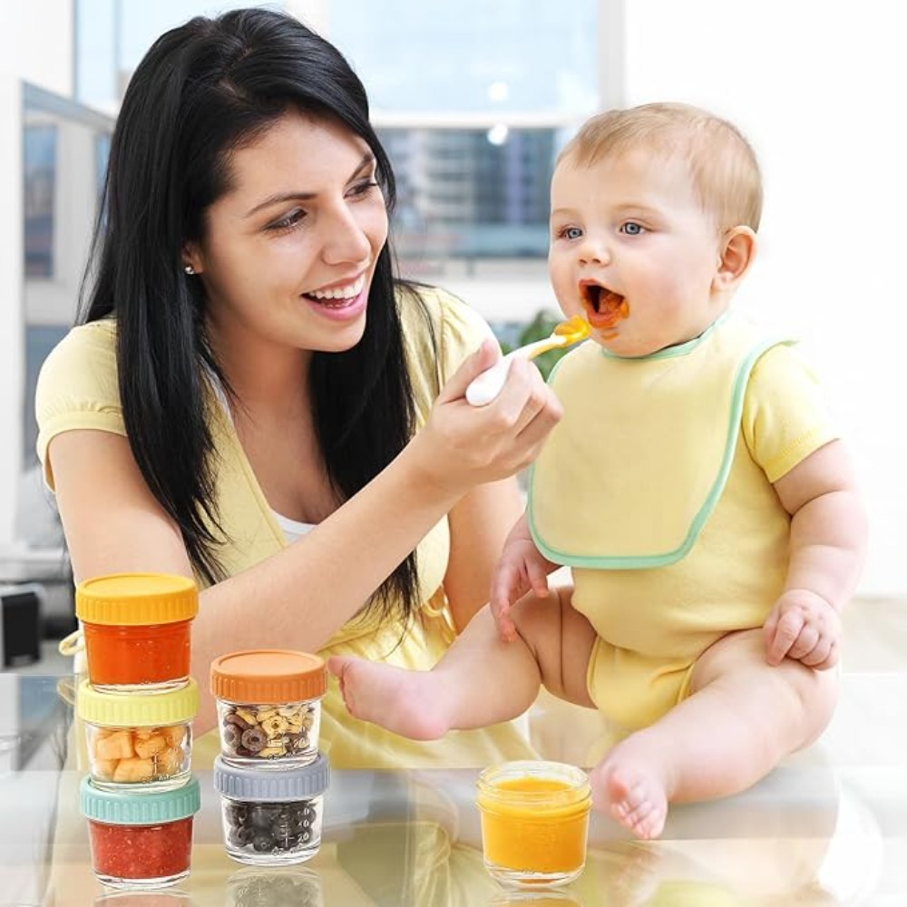 6pcs Glass Baby Food Jar Reusa - Baby Food Jars Glass recension och pris