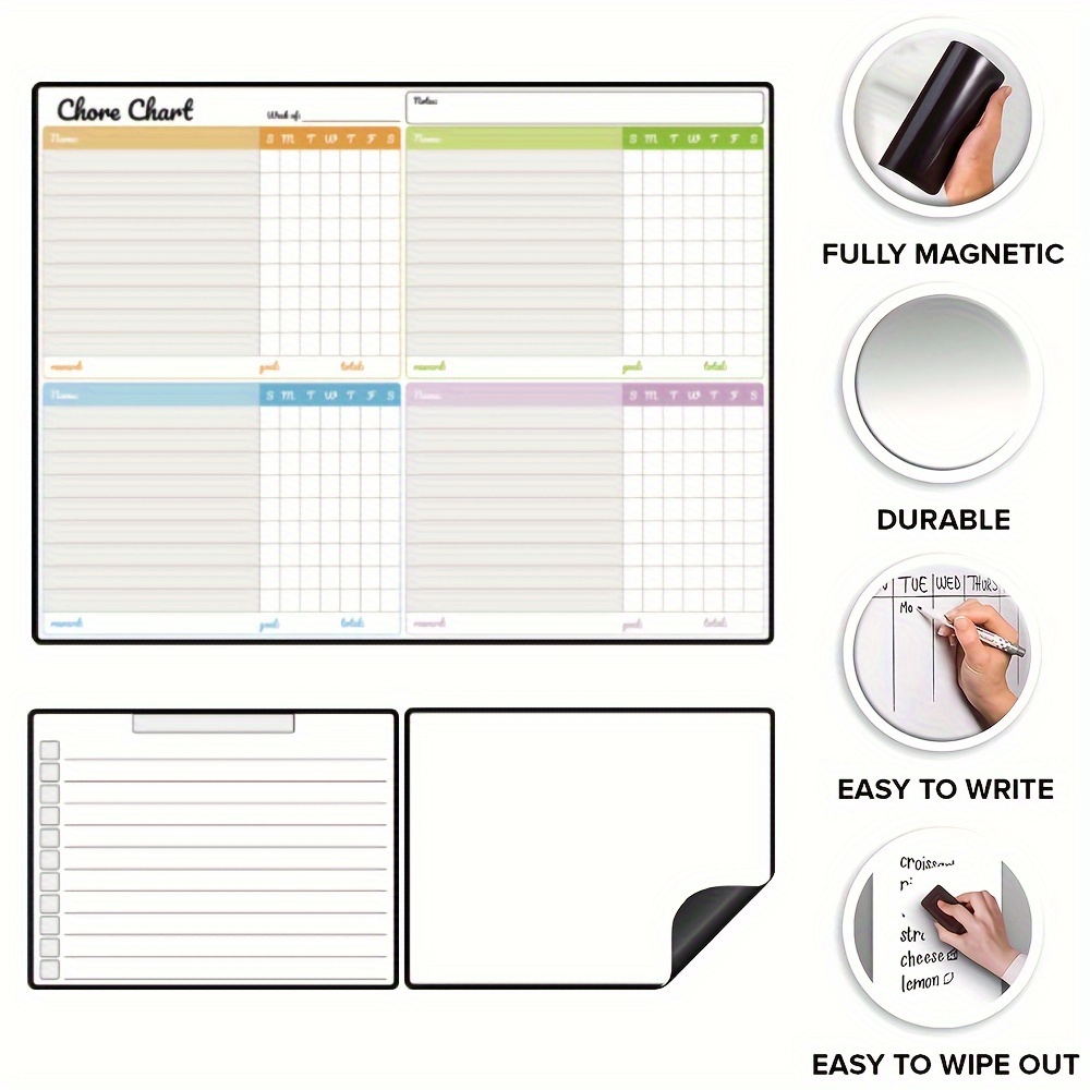 Magnetic Dry-Erase Chore Chart - Baby Food Tracker recension och pris
