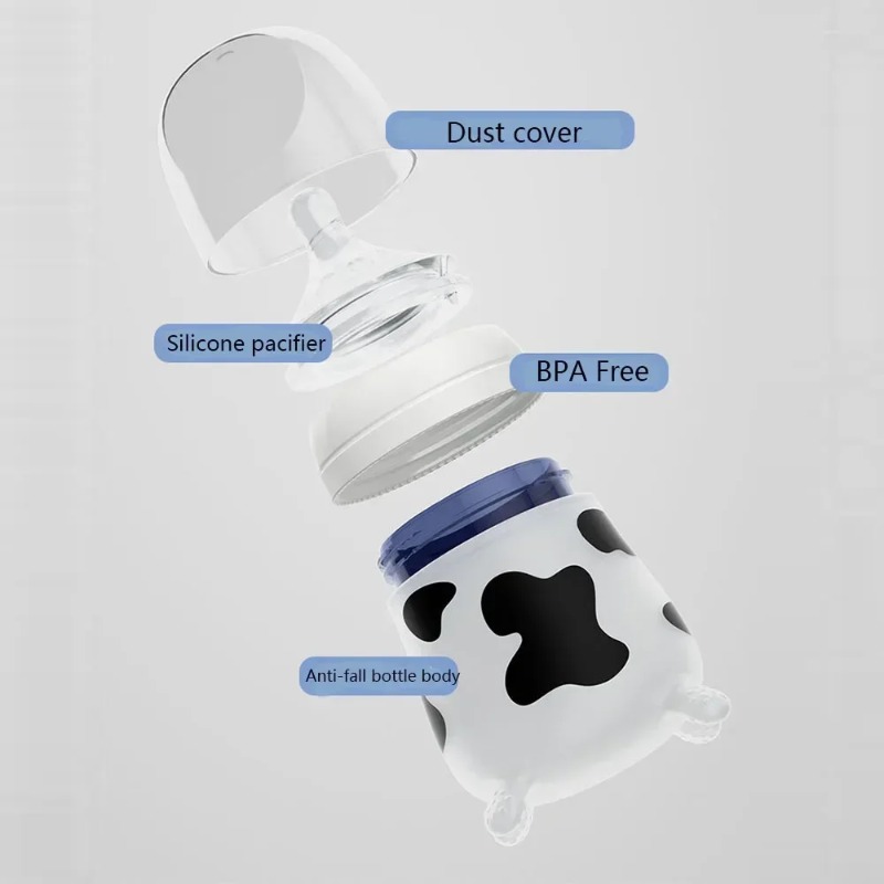 Baby Silicone Feeding Bottle I - Baby Food Containers Glass recension och pris