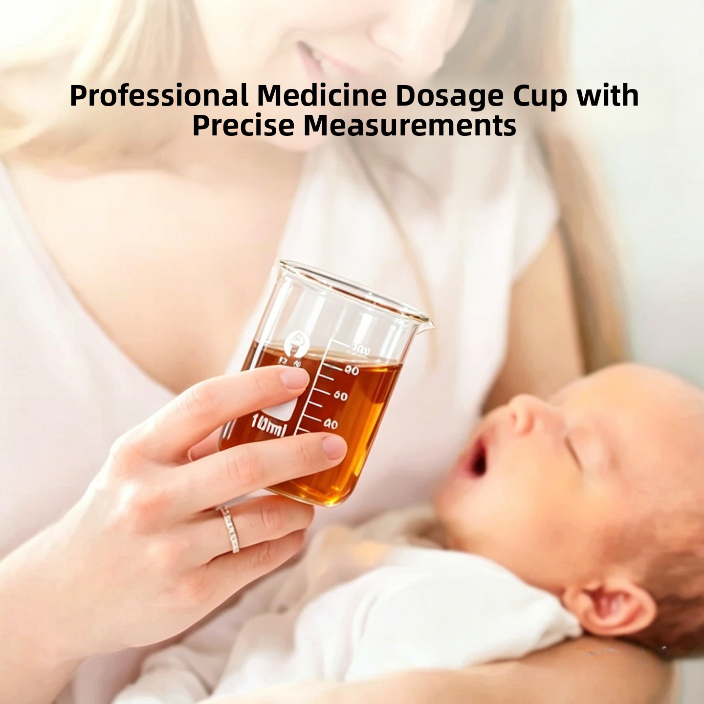 Baby Medicine Cup with Scale 5 - Baby Food Containers Glass recension och pris