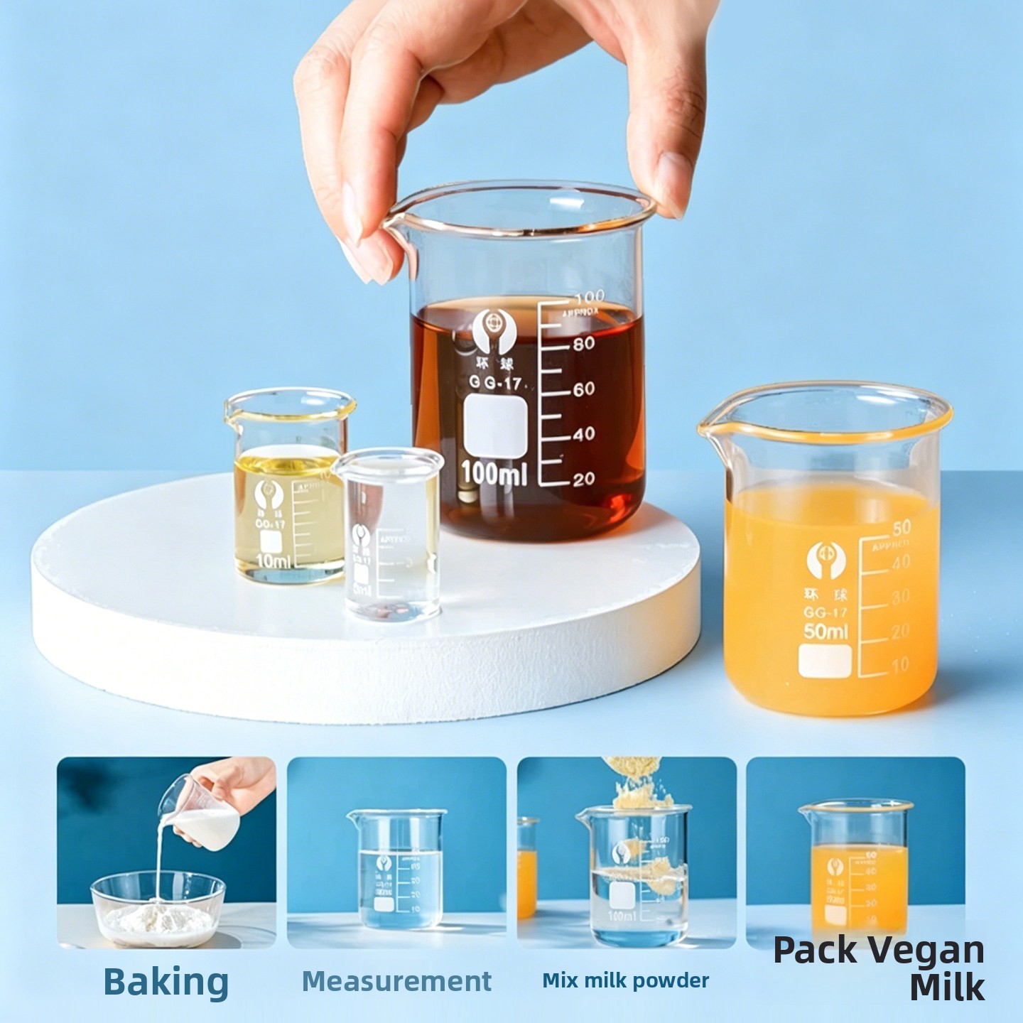 Baby Medicine Cup with Scale 5 - Baby Food Containers Glass recension och pris