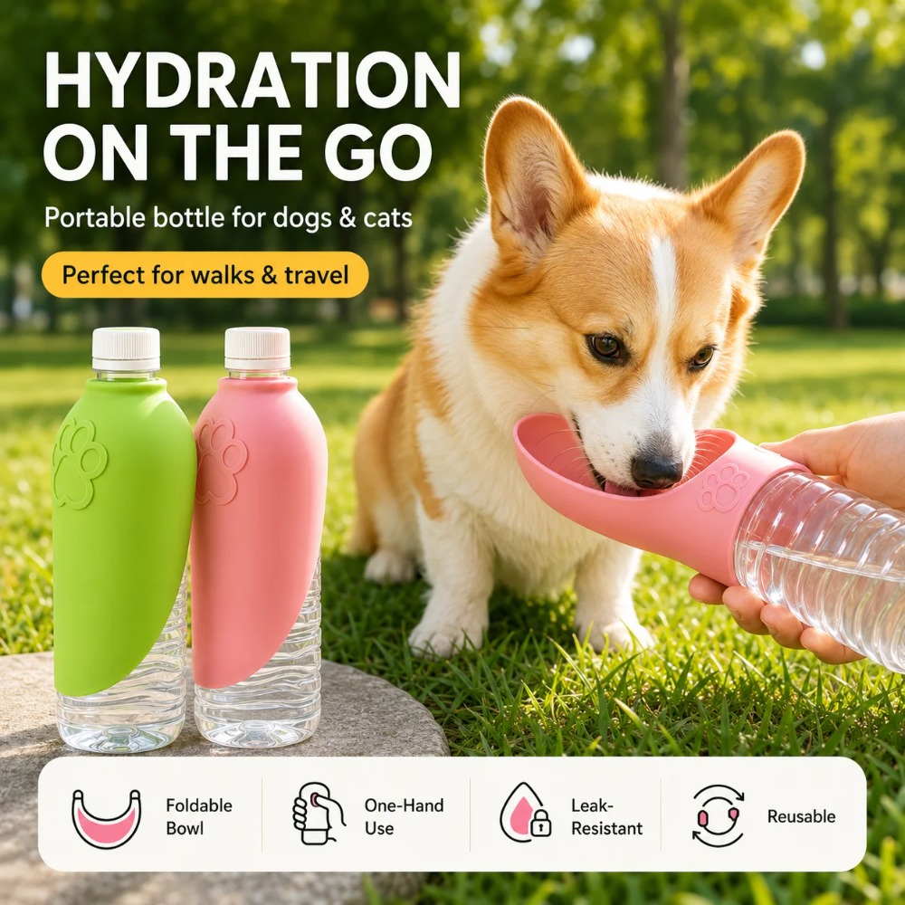 Portable Pet Feeding Water Bow - Baby Food Cat recension och pris