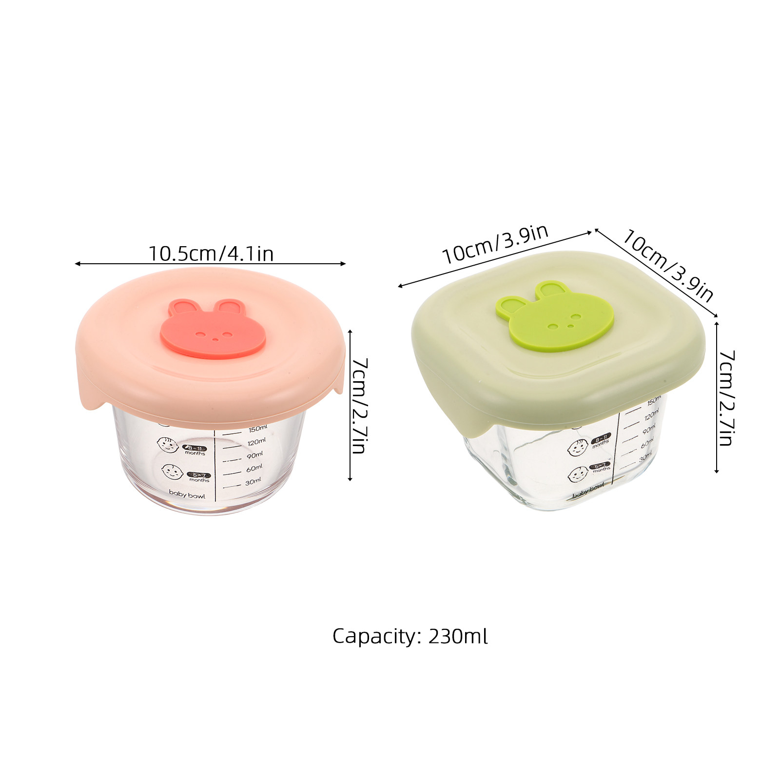 2Pcs Reusable Baby Food Storag - Baby Food Jars Glass recension och pris