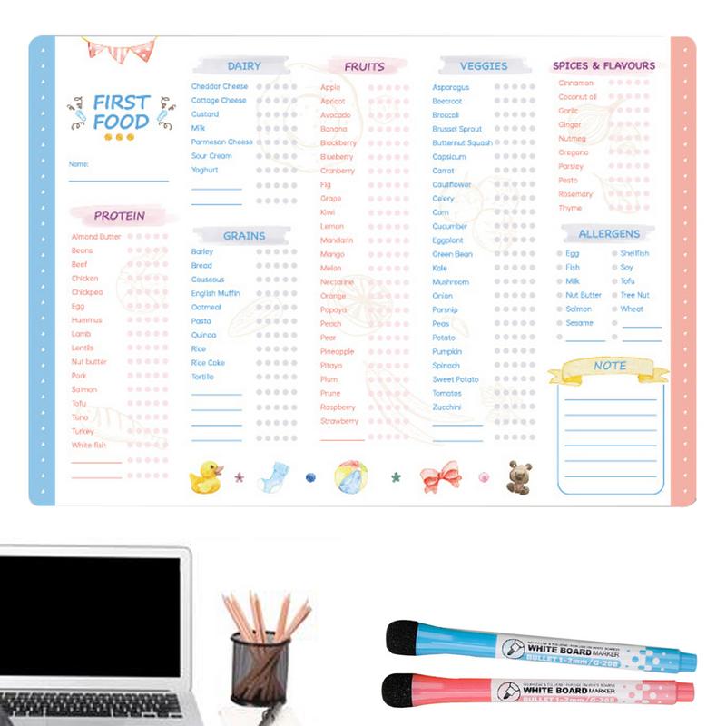 Reusable Kids Magnetic Daily F - Baby Food Tracker recension och pris