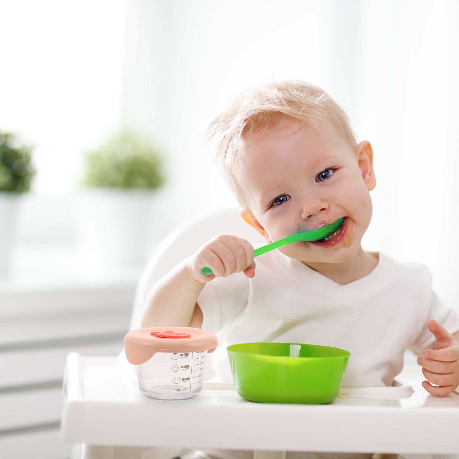 2Pcs Baby Food Storage Contain - Baby Food Containers Glass recension och pris