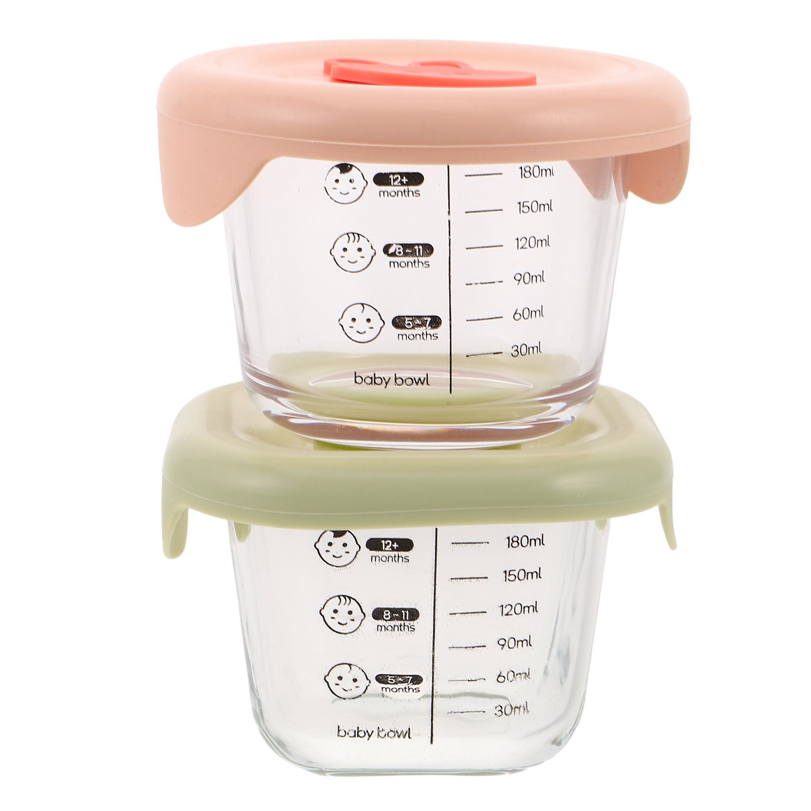 2Pcs Baby Food Storage Contain - Baby Food Containers Glass recension och pris
