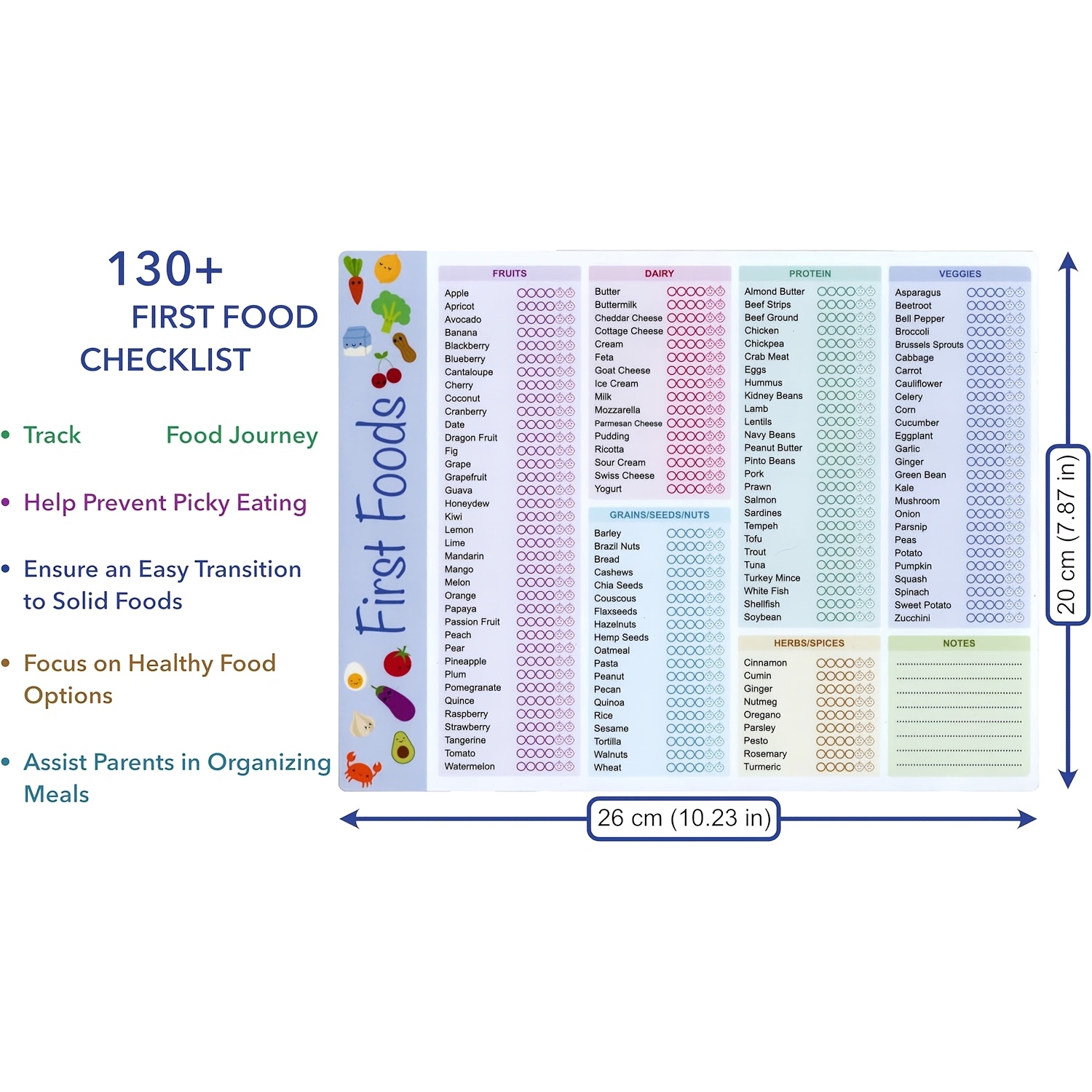 Baby First Foods Tracker, High - Baby Food Tracker recension och pris
