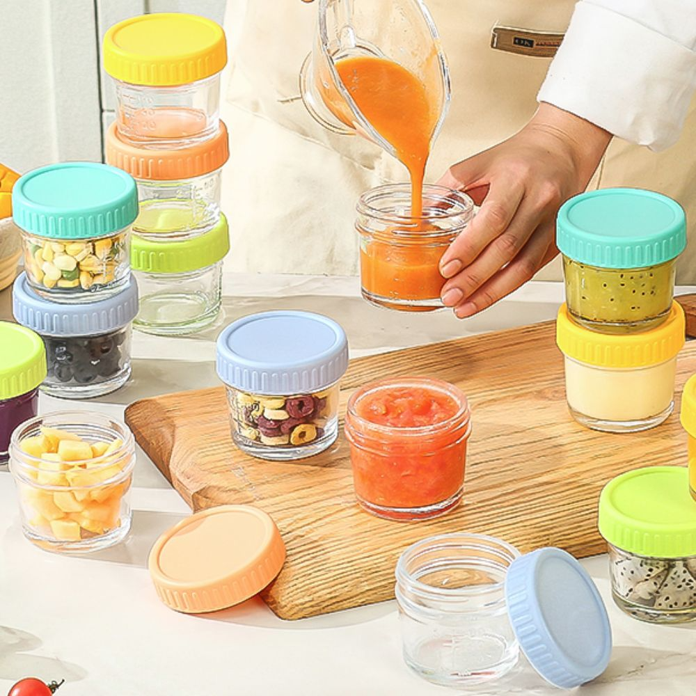 6pcs Mason Jar Glass Baby Food - Baby Food Jars Glass recension och pris