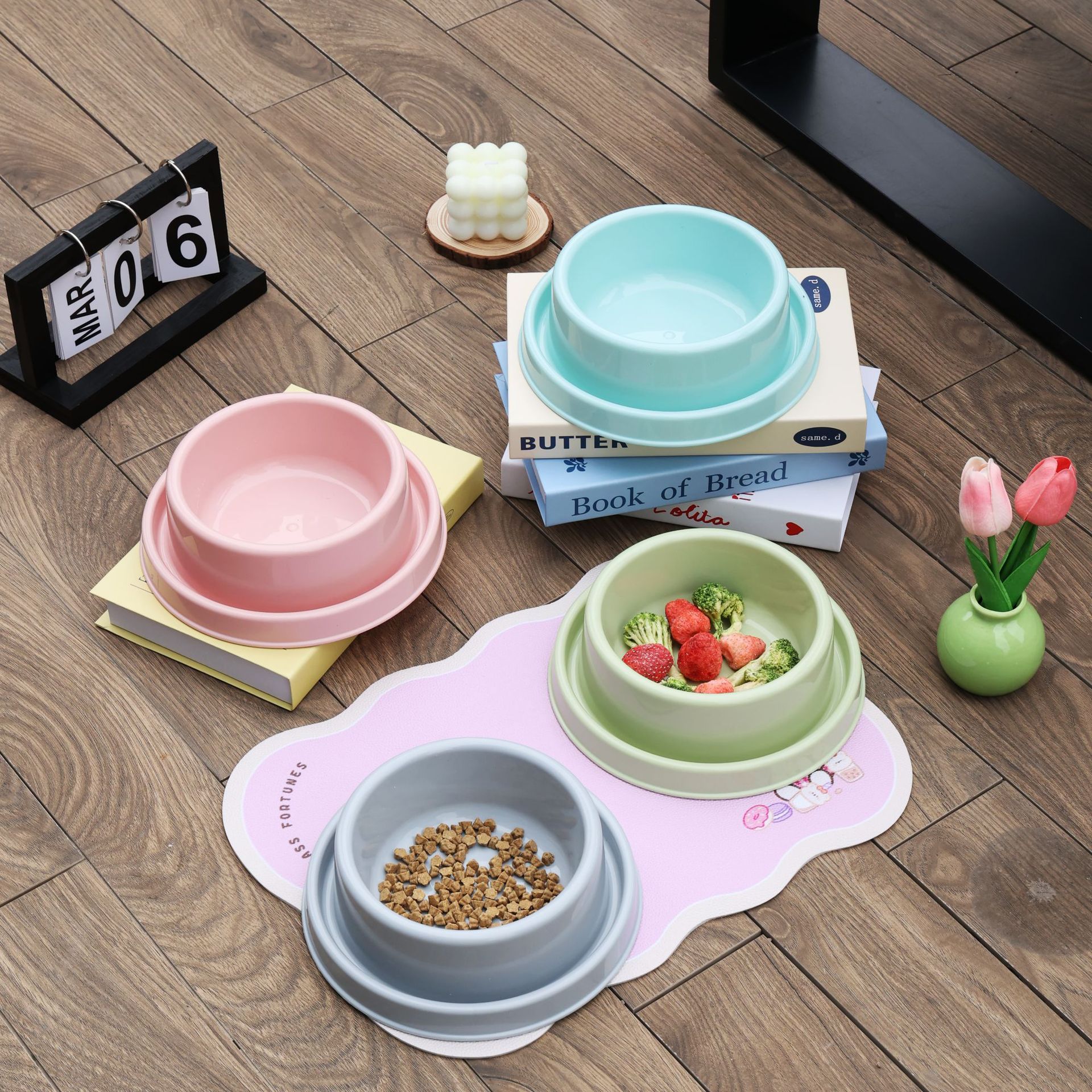 Non-Slip Anti-Tip Pet Bowls fo - Baby Food Cat recension och pris