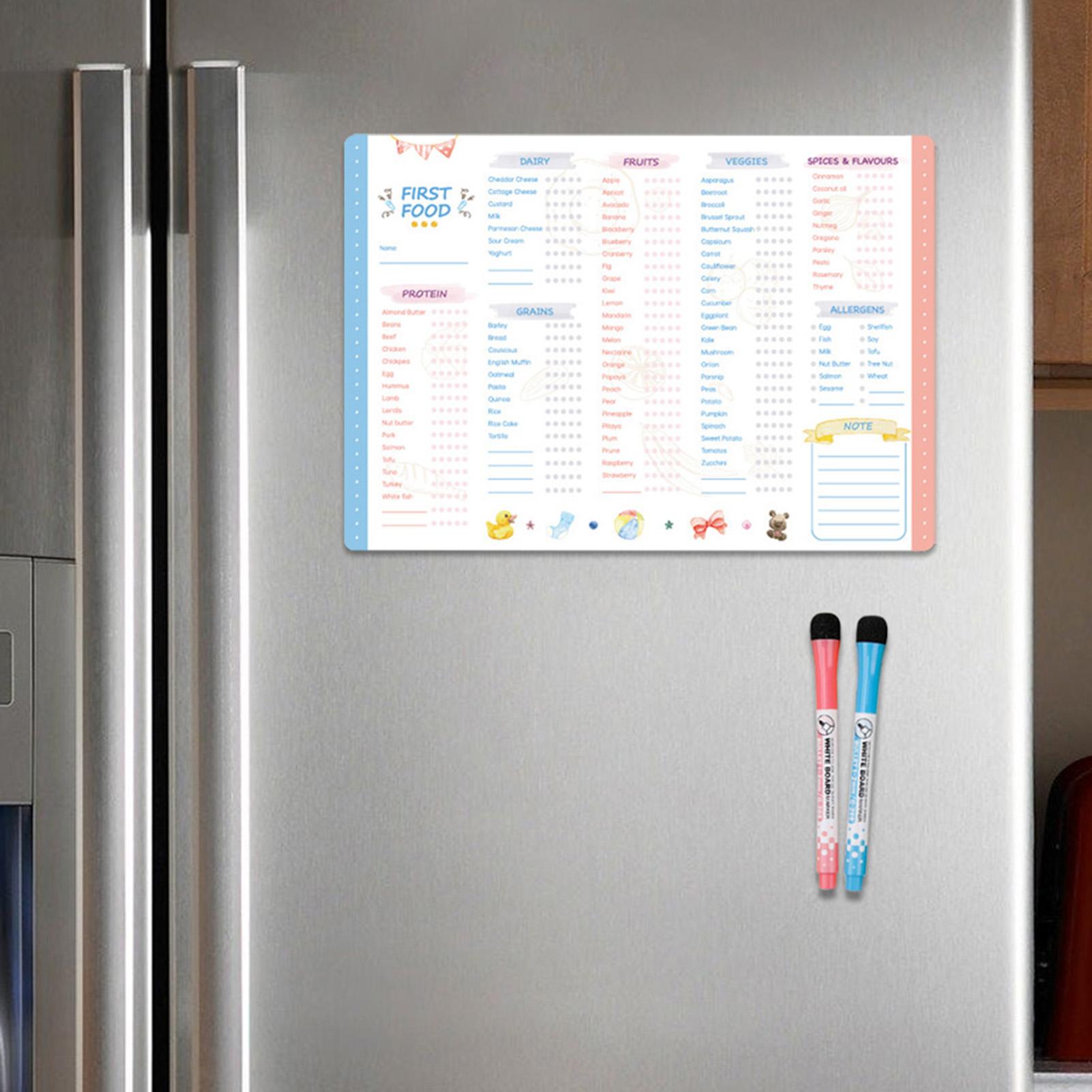 First Foods Chart Magnetic Bab - Baby Food Tracker recension och pris