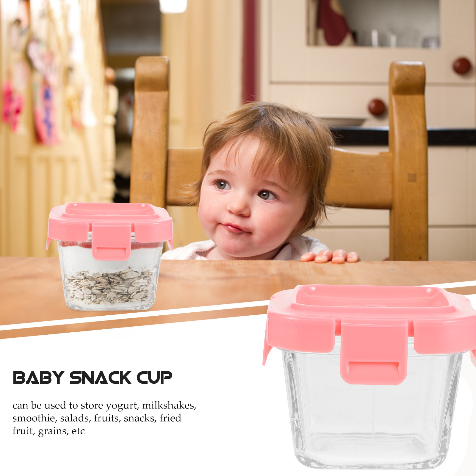 2Pcs Baby Food Storage Bowl Hi - Baby Food Containers Glass recension och pris