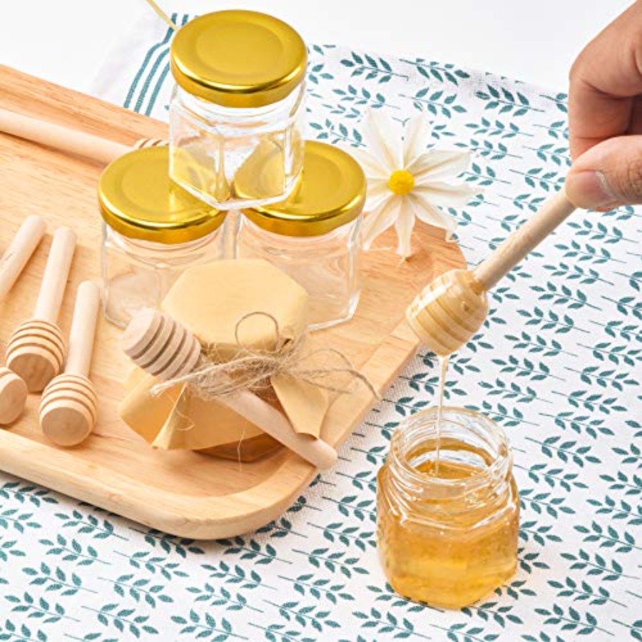 1.5oz 6Pack Mini Glass Hexagon - Baby Food Jars Glass recension och pris