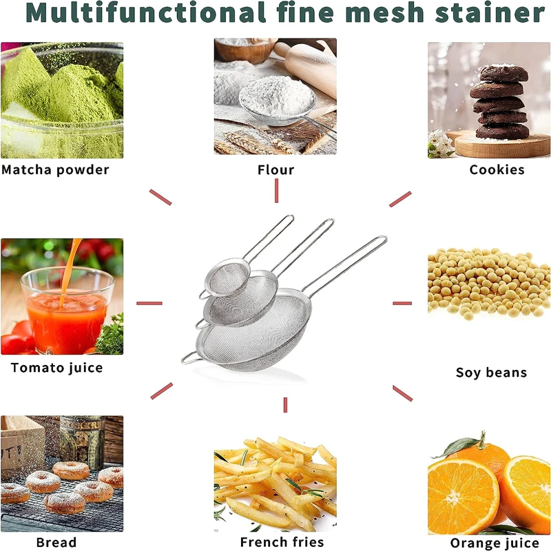 1/3/4Pcs/Set Stainless Steel W - Baby Food Strainer recension och pris