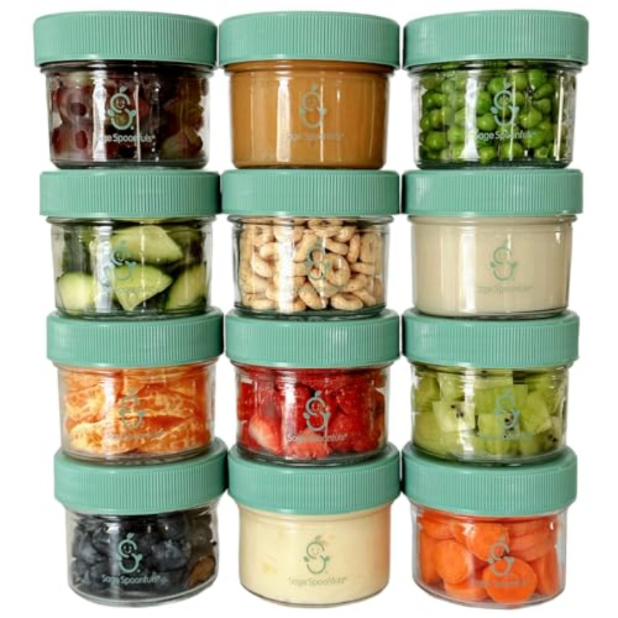 Sage Spoonfuls -12 Pack 4 oz B - Baby Food Jars Glass recension och pris