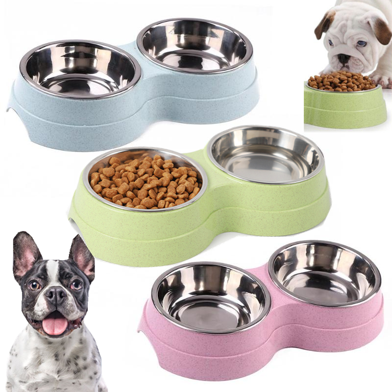 Double Bowls Stainless Steel P - Baby Food Cat recension och pris