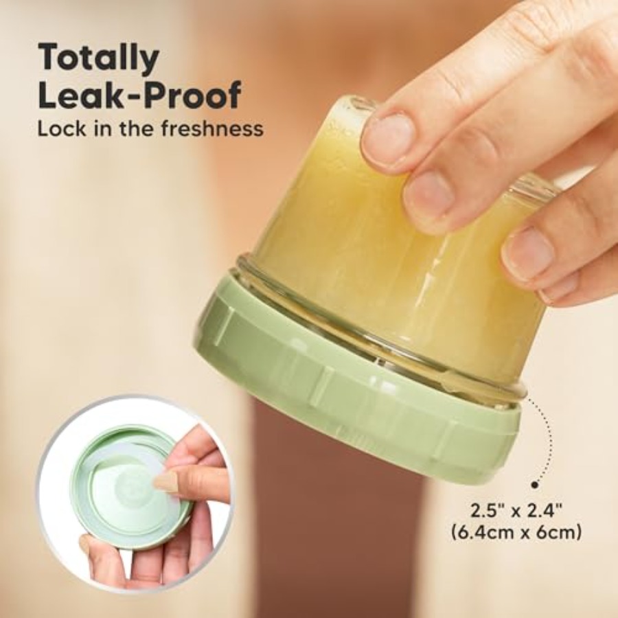 KeaBabies 6pk 4oz Glass Baby F - Baby Food Jars Glass recension och pris