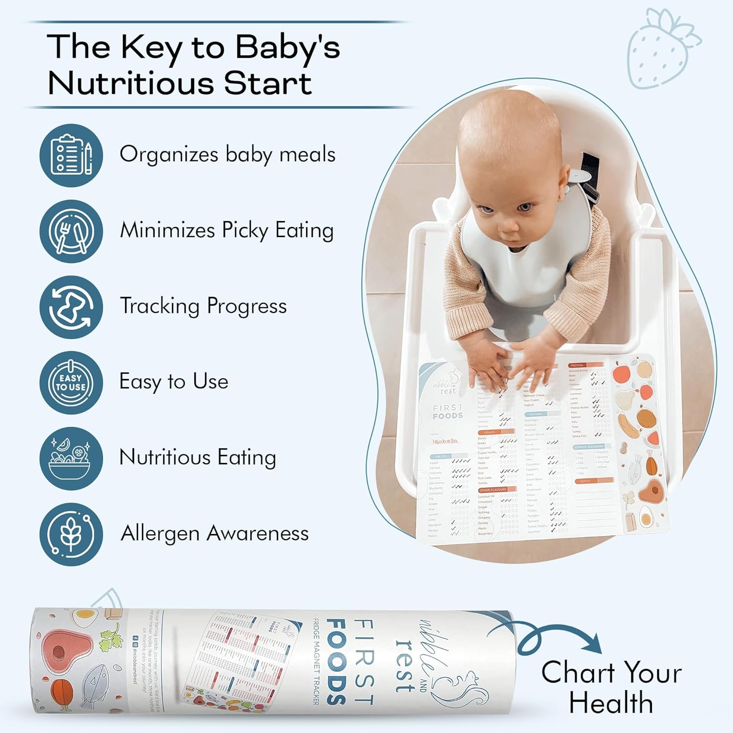 Baby First Foods Tracker Fridg - Baby Food Tracker recension och pris