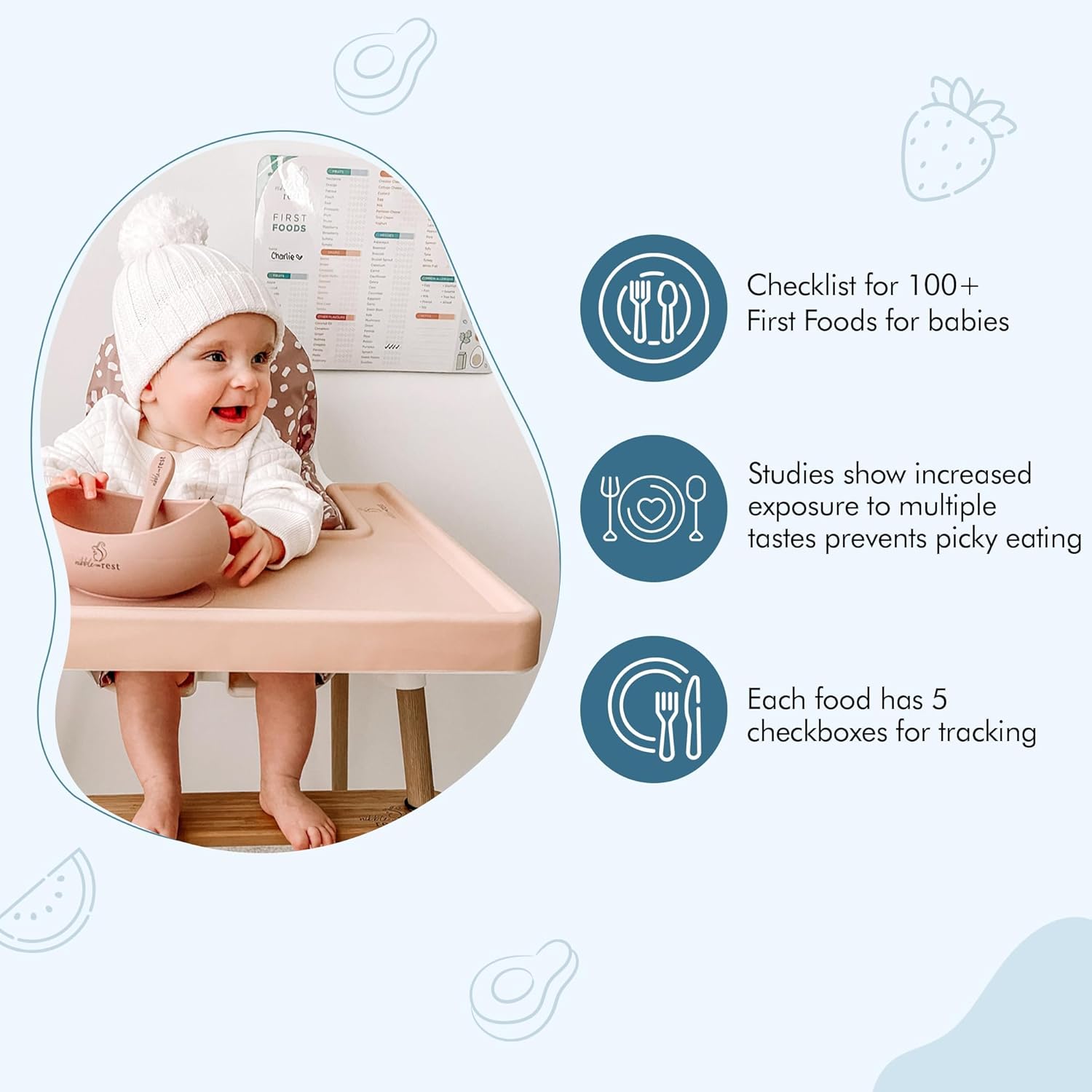 Baby First Foods Tracker Fridg - Baby Food Tracker recension och pris