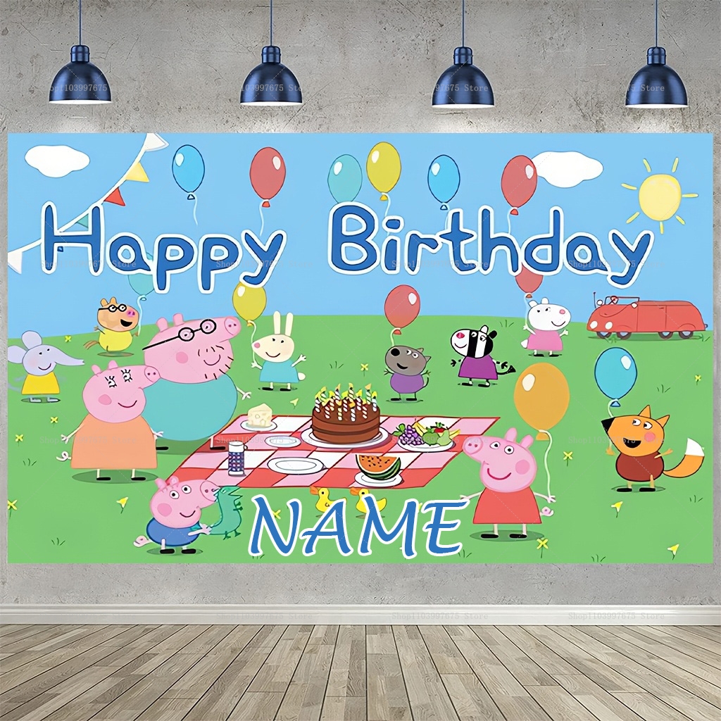 Custom Name Cartoon Peppa Pig  - Baby Food Plan recension och pris