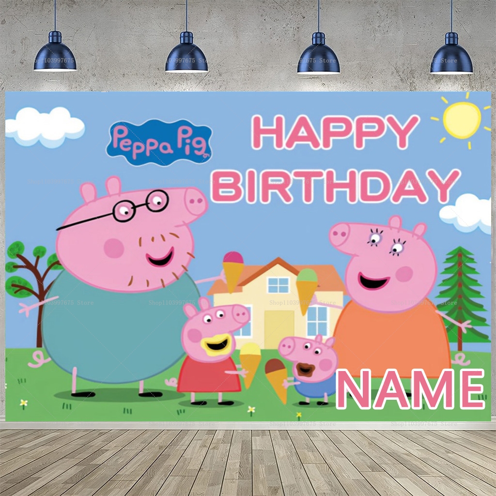 Custom Name Cartoon Peppa Pig  - Baby Food Plan recension och pris